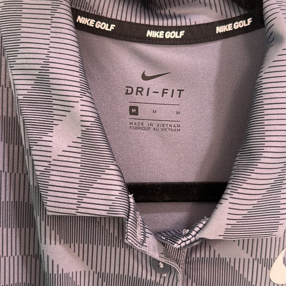 Nike Sleeveless Polo Shirt Green and Grey Medium - Picture 3 of 3